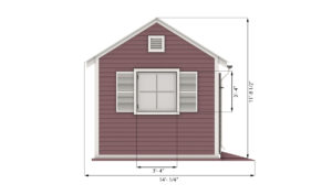 10x10 garden shed side preview