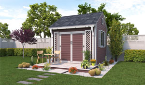 10x10 gable garden shed plans
