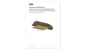 10x10 lean to garden shed door ramp