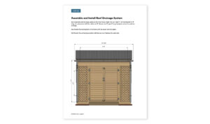 10x10 lean to garden shed roof drainage system