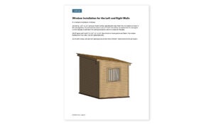 10x10 lean to garden shed window installation