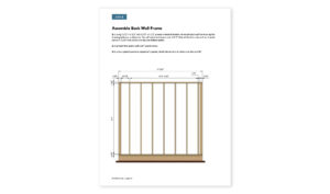 10x10 lean to storage shed back wall framing
