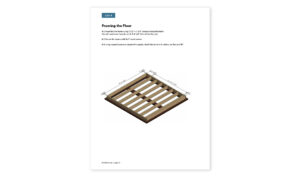 10x10 lean to storage shed floor framing