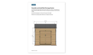 10x10 lean to storage shed roof drainage system