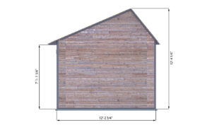 10x12 office shed back side preview