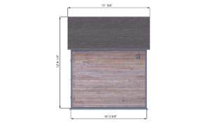 10x12 office shed right side preview