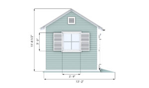 10x14 garden shed side preview