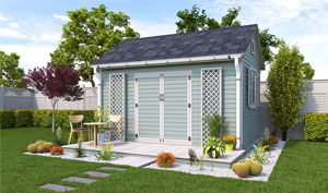 10x14 gable garden shed plans