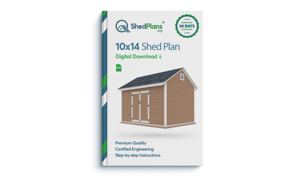 10x14 storage shed plan