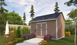 10x14 gable storage shed plans