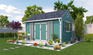 10x16 gable garden shed plans
