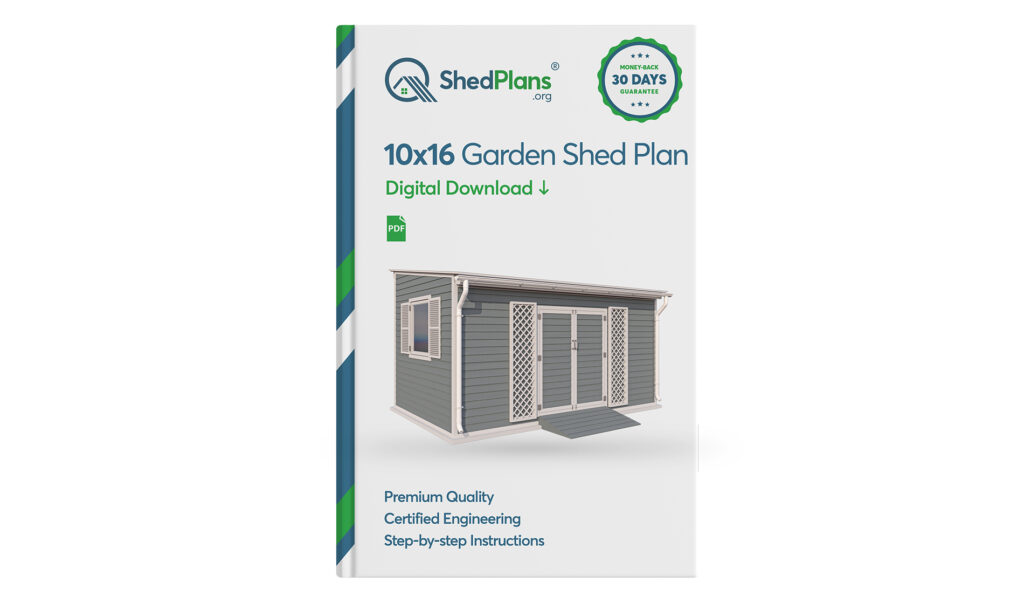 10x16 lean to garden shed plans product