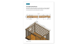 10x16 lean to garden shed roof framing