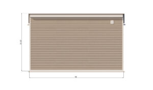 10x16 lean to storage shed back side preview