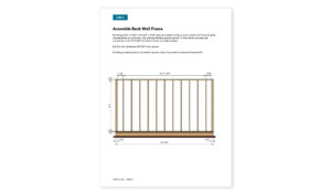 10x16 lean to storage shed back wall framing