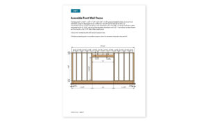 10x16 lean to storage shed front wall framing