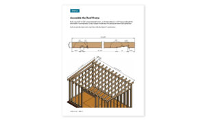 10x16 lean to storage shed roof framing