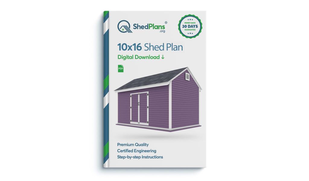 10x16 storage shed plan