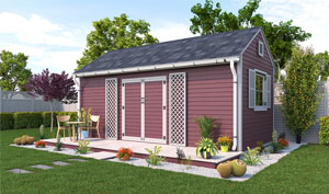 10x20 gable garden shed plans