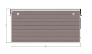 10x20 lean to garden shed back side preview