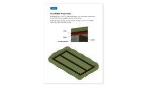 10x20 lean to garden shed foundation preparation