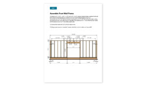 10x20 lean to garden shed front wall framing
