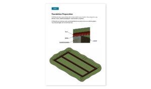 10x20 lean to storage shed foundation