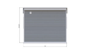 12x12 lean to garden shed back side preview