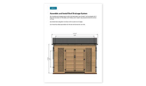 12x12 lean to garden shed roof drainage system