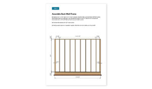 12x12 lean to storage shed back wall framing