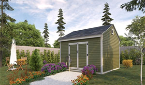 12x12 gable storage shed plans