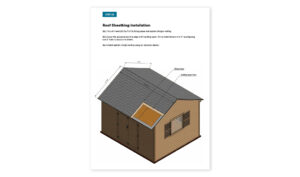 12x14 gable garden shed roof sheathing