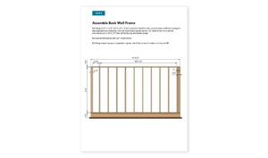 12x14 gable storage shed back wall framing