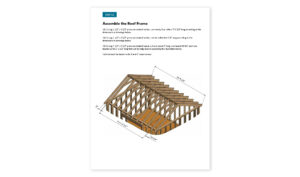 12x14 gable storage shed roof framing