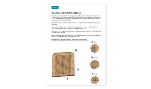 12x14 gable storage shed shed doors assembly