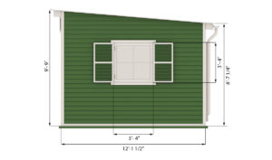 12x14 garden shed side preview