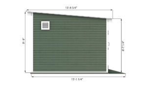 12x14 storage shed side preview