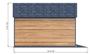 12x16 garage shed back side preview