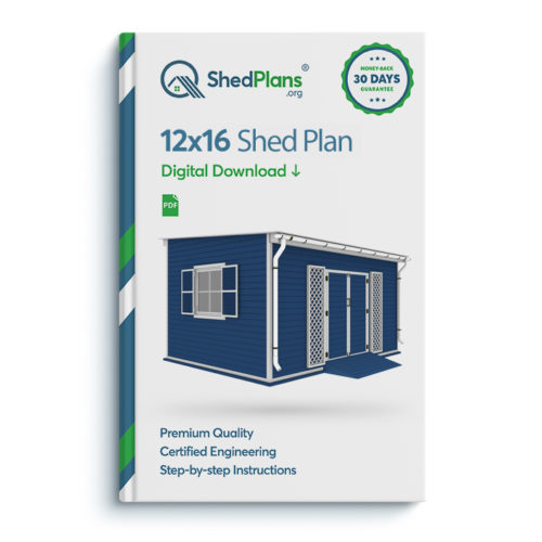 12x16 garden shed plan