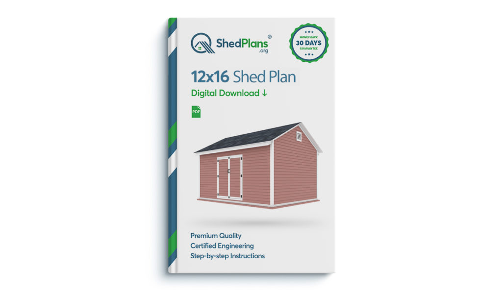 12x16 storage shed plan