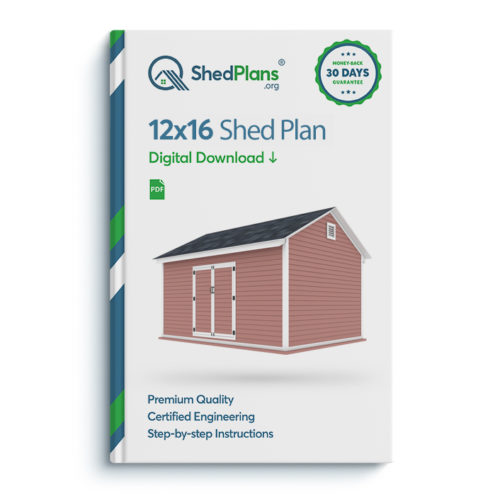 12x16 storage shed plan