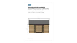 12x18 gable garden shed roof drainage system