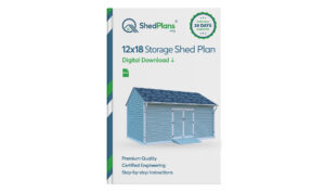 12x18 gable storage shed plans product
