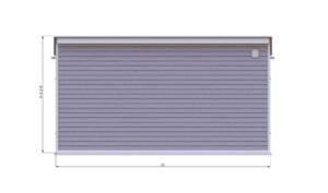 12x18 lean to storage shed back side preview