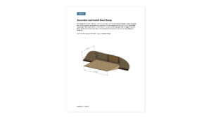 12x18 lean to storage shed door ramp assembly