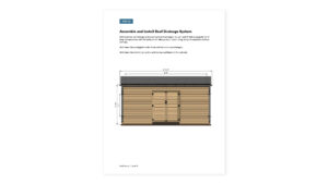 12x18 lean to storage shed roof drainage system