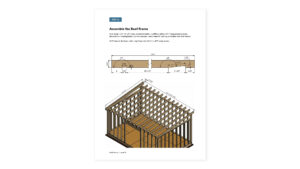 12x18 lean to storage shed roof framing