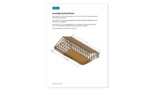 12x20 gable storage shed roof framing