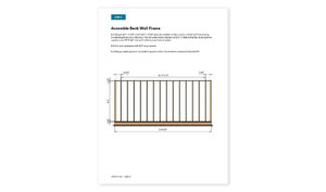12x20 lean to garden shed back wall framing