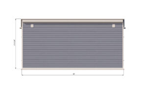 12x20 lean to storage shed back side preview